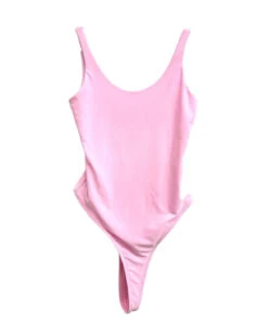 Essential Double Layered Bodysuit-Bubblegum Pink