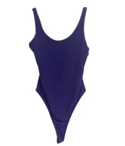 Essential Double Layered Bodysuit-Purple