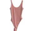 Essential Double Layered Bodysuit-Rose