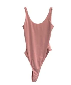 Essential Double Layered Bodysuit-Rose