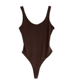 Essential Double Layered Bodysuit- Cocoa -Blend Fashion House 12650604 eafe103e 2638 4889 9820 7f6639ee3a62 1 PhotoRoom