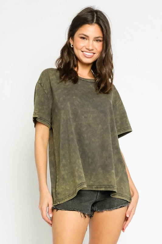 Edgy Flair Vintage Olive Tee 1 Edgy Flair Vintage Olive Tee