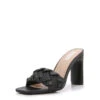 Melania Black High Heel Sandals
