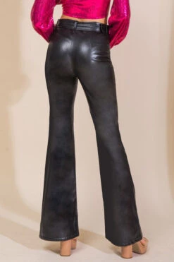 Level Up Black Vegan Leather Flare Pants -Blend Fashion House 17676564 722902f5 2e2e 47d9 9bab 11280dc091df