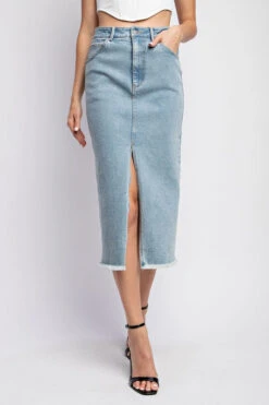 Trend Seeker Vintage Blue Denim Midi Skirt -Blend Fashion House 19412945 298fc306 1a53 4052 803c f73112c09a37