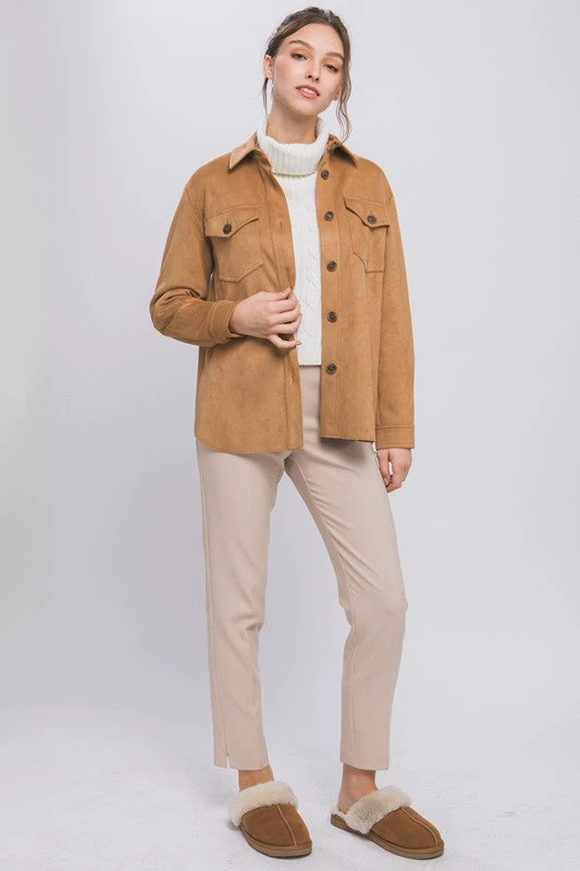 Favorite Time Of Year Camel Shacket 2 Favorite Time Of Year Camel Shacket - Image 2