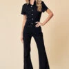 Nashville Bound Black Denim Jumpsuit