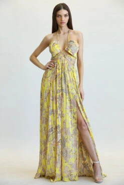 Ray Of Sunshine Cutout Maxi Dress