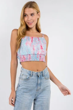 Felicity Smocked Crop Top