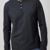 Charcoal Performance Long Sleeve Henley