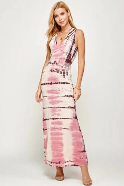 Rose Kissed Tie Dye Maxi Dress