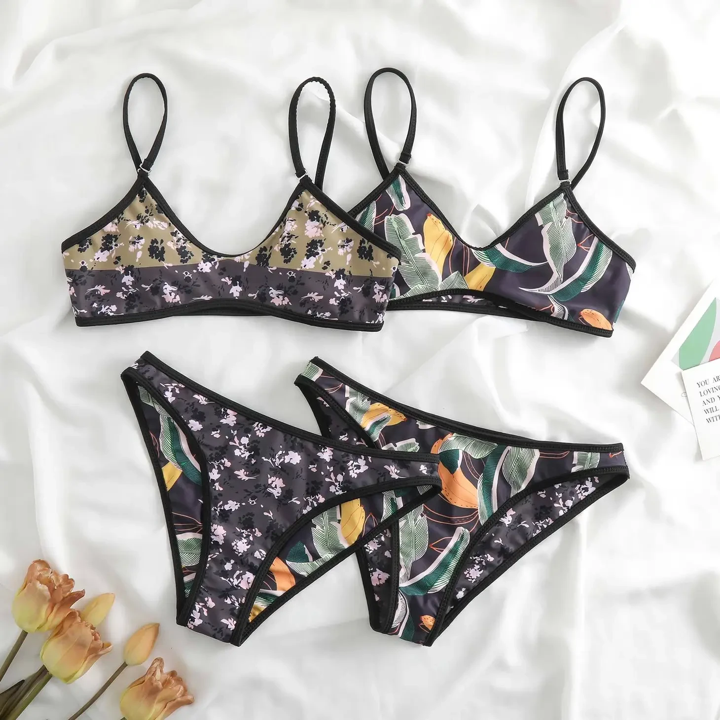 Retro Reverse Print Bikini Top 4 Retro Reverse Print Bikini Top - Image 4