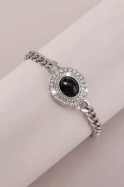 Stellar Aura Silver Chain Bracelet