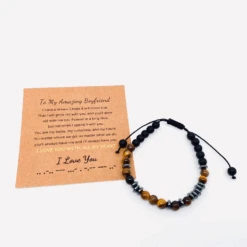 Morse Code Stone Bracelet -Blend Fashion House image 06b7bc7b 38e2 4d14 b52b ac4404faa4e3