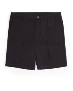 Black Performance Knit Shorts