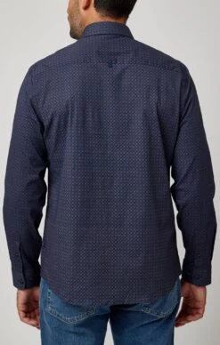 Diamond Navy Geo Performance Long Sleeve -Blend Fashion House image 1ad482b0 147c 497c 8ed4 b95fc9fb9a58
