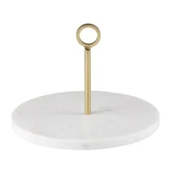 Marble Server With Gold Handle