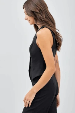 Style Statement Black Button-Up Vest -Blend Fashion House image 1dfc7e3c bb37 44d1 83f9 406bf8fcc6cc