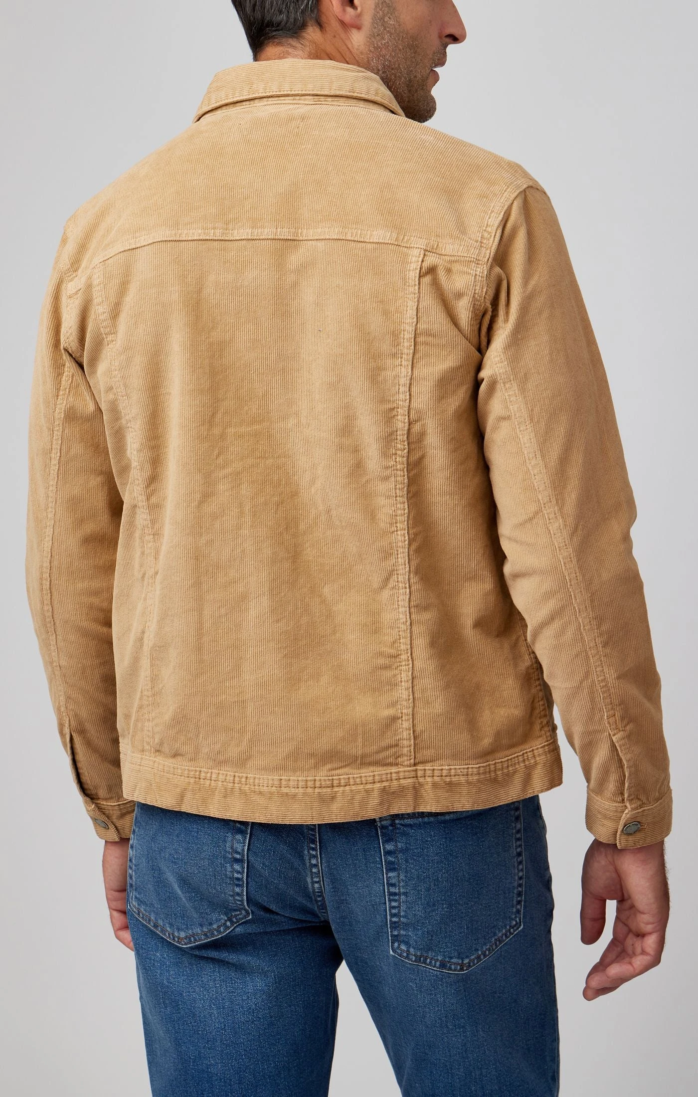 Camel Antique Washed Trucker Jacket 3 Camel Antique Washed Trucker Jacket - Image 3