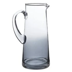 Grey Ombre Glass Pitcher