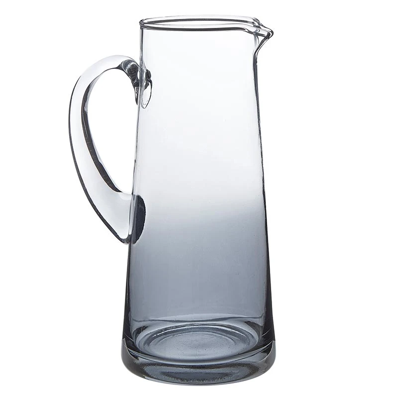 Grey Ombre Glass Pitcher 1 Grey Ombre Glass Pitcher