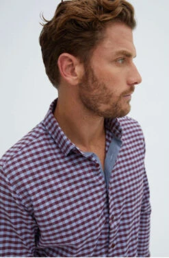 Berry Nice Woven Check Long Sleeve