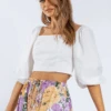 Ilya Puff Sleeve Crop Top