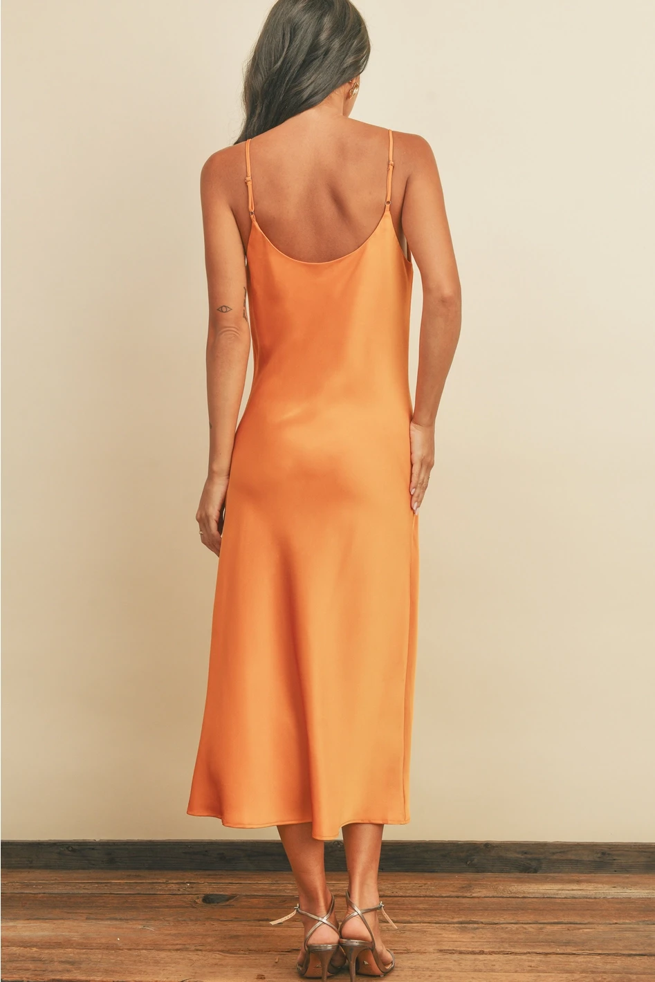 Golden Hour Cowl Neck Midi Dress 3 Golden Hour Cowl Neck Midi Dress - Image 3