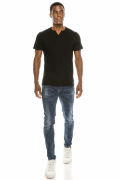 Black Slub Notch Tee 7 Black Slub Notch Tee -Blend Fashion House image 368ee405 7df2 47e1 a297 5ebf0ec37195