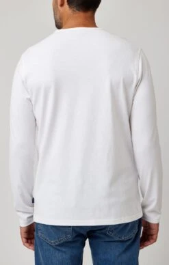 White Performance Long Sleeve Henley -Blend Fashion House image 38d7b2ae 8afb 4f35 a167 12cf8bc6167b