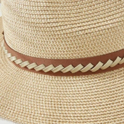 Khaki Woven Hat/Braided Band -Blend Fashion House image 3c8f6616 70bd 4c3f b817 10058d641ef1