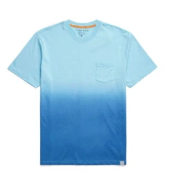 Turquoise Dip Dyed Performance Tee