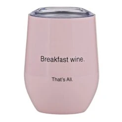 Breakfast Wine Tumbler With Lid