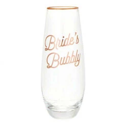 Bride's Bubbly Champagne Glass