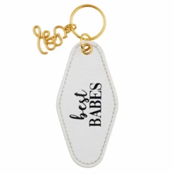 Best Babes Leather Key Tag