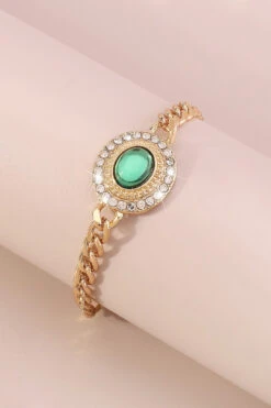 Stellar Aura Gold Chain Bracelet