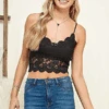 Lacey Black Cami Crop Top