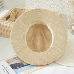 Khaki Woven Hat/Braided Band -Blend Fashion House image 601286b6 1cbe 4157 aa3e b8bb9633ab8d