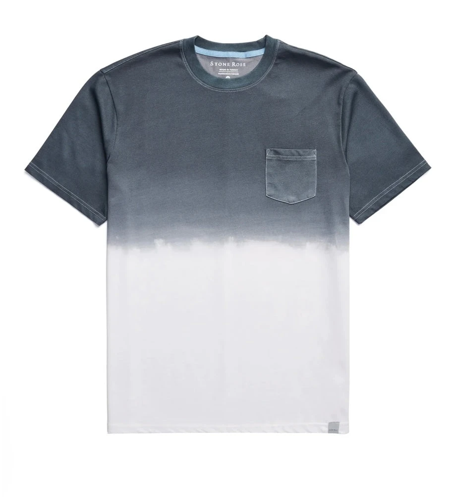 Grey Dip Dyed Performance Tee 1 Grey Dip Dyed Performance Tee