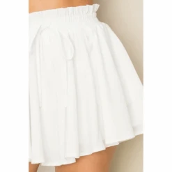 Breezy Vibes White High Waisted Shorts -Blend Fashion House image 61ec8c45 0a55 4959 83dc c12af645c9fc