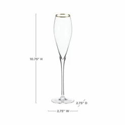 Crystal Gold Rimmed Champagne Flutes -Blend Fashion House image 61fa1ae4 6dec 4829 b67a b0cd527e0b58