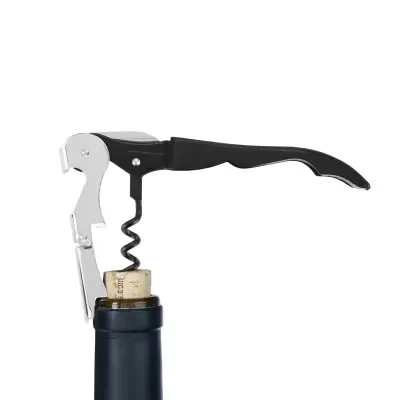 True Double-Hinged Black Corkscrew 2 True Double-Hinged Black Corkscrew - Image 2