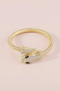 Serpent Style Gold Bangle Bracelet 5 Serpent Style Gold Bangle Bracelet -Blend Fashion House image 785fd37a aa31 488c 95c7 1aad883575f3