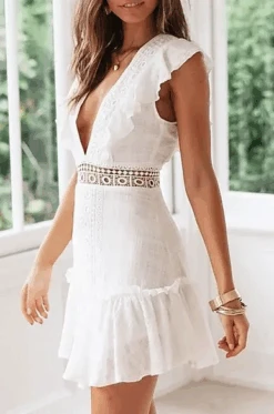 Santorini Vibes White Lace Ruffled Mini Dress 6 Santorini Vibes White Lace Ruffled Mini Dress -Blend Fashion House image 7ab655c2 ea5c 4ebb a5d6 0d722c8f2951