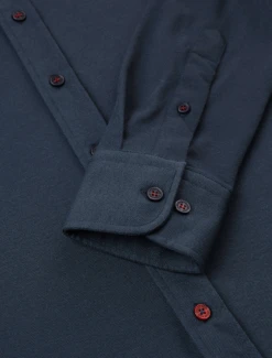 Dark Navy Pique Knit Long Sleeve -Blend Fashion House image 7ed65194 b58f 43a5 b716 4da326ef0b74