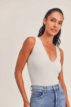 Always A Babe Mist V-Neck Bodysuit