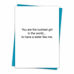 Luckiest Girl In The World Greeting Card