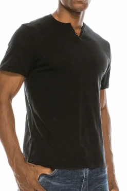 Black Slub Notch Tee 6 Black Slub Notch Tee -Blend Fashion House image 945b55da a1bb 45c9 9de1 20c7cdfe68ff