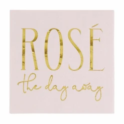 Rose' The Day Away Cocktail Napkins