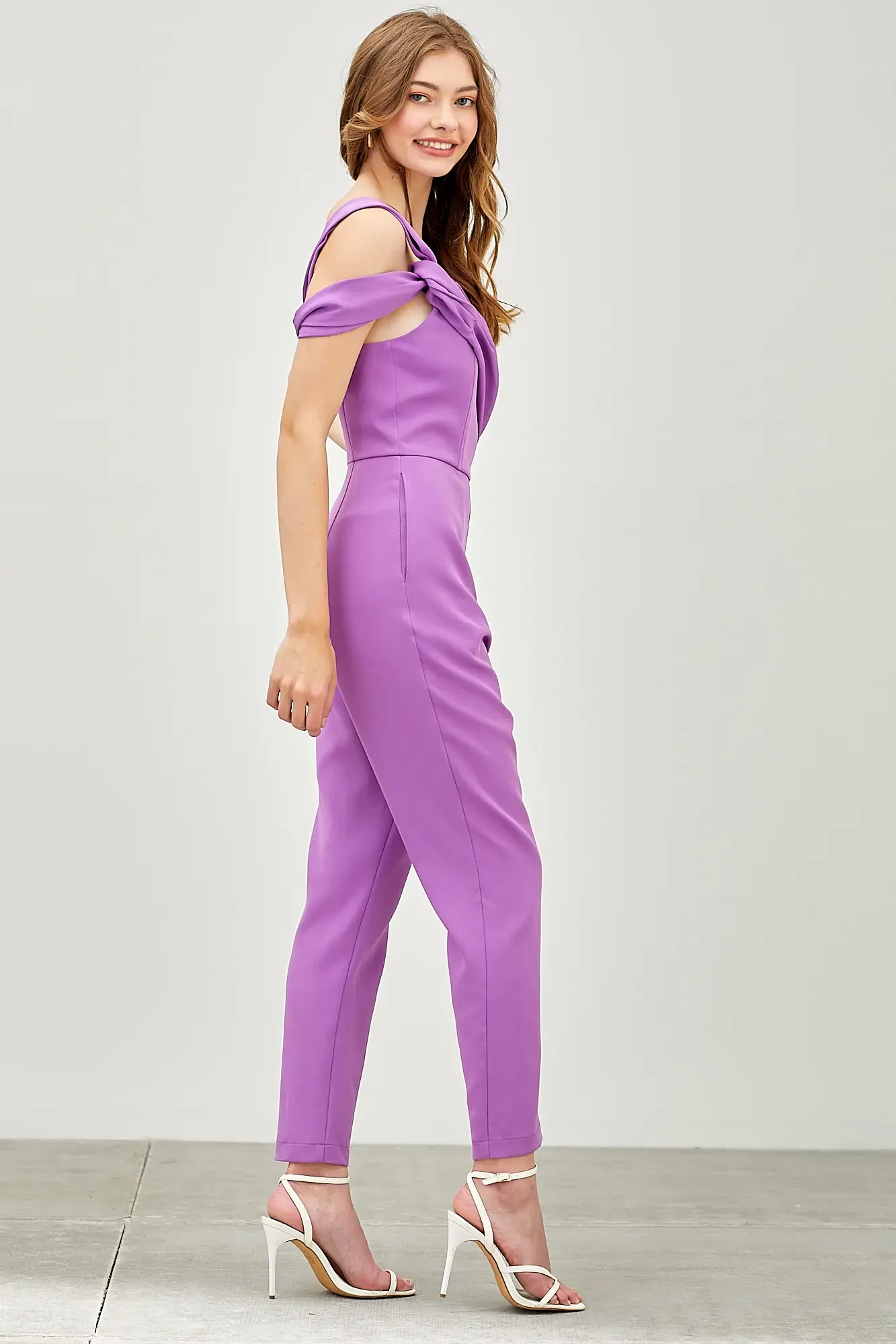 Dazzling Orchid One-Shoulder Jumpsuit 3 Dazzling Orchid One-Shoulder Jumpsuit - Image 3